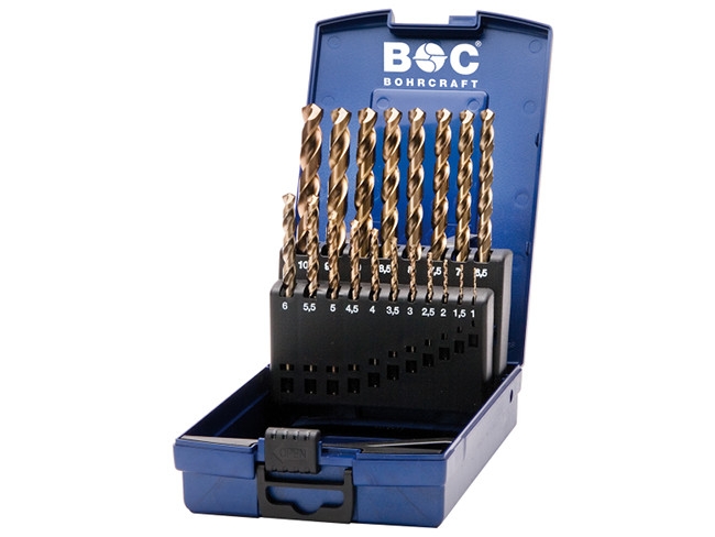 Spiralbohrer DIN 338 HSS-E (Co5) Typ VA/Ti kobaltlegiert, Kreuzanschliff - ABS Boxen